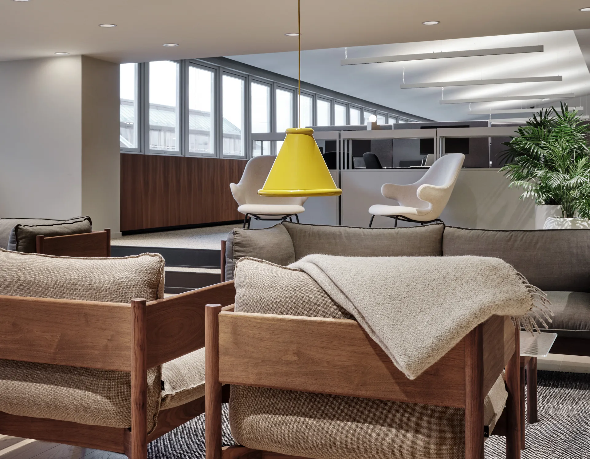 Belle candeeiro pendente Ø36 cm, Amarelo mel Belid