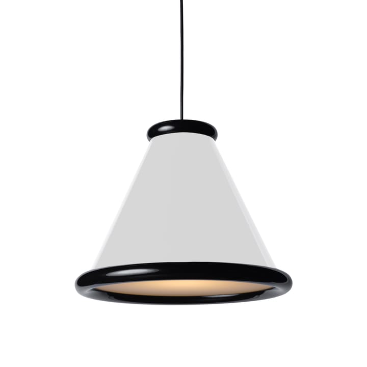 Belle candeeiro pendente Ø36 cm - Branco brilhante-preto brilhante - Belid