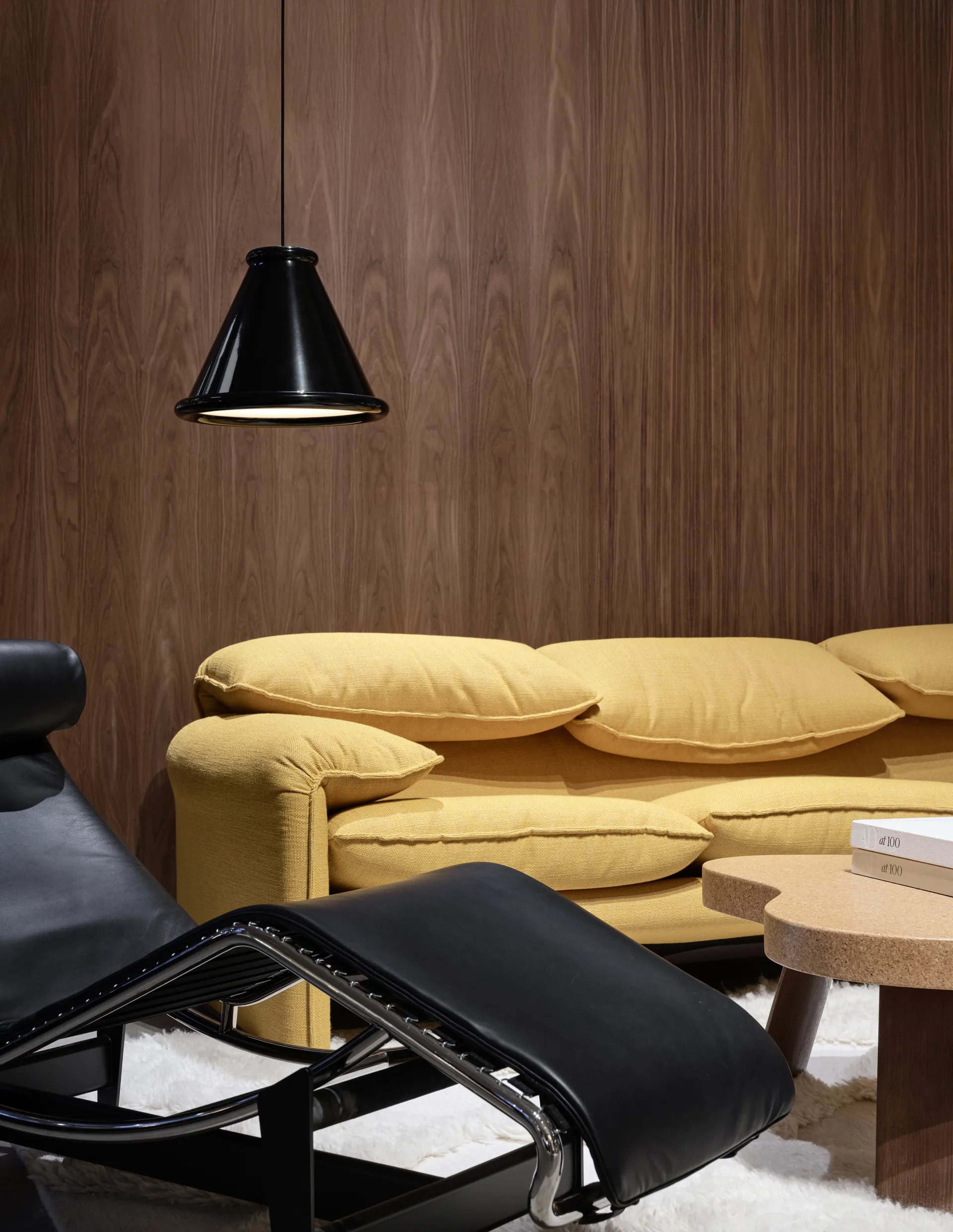 Belle candeeiro pendente Ø36 cm, Preto brilhante Belid