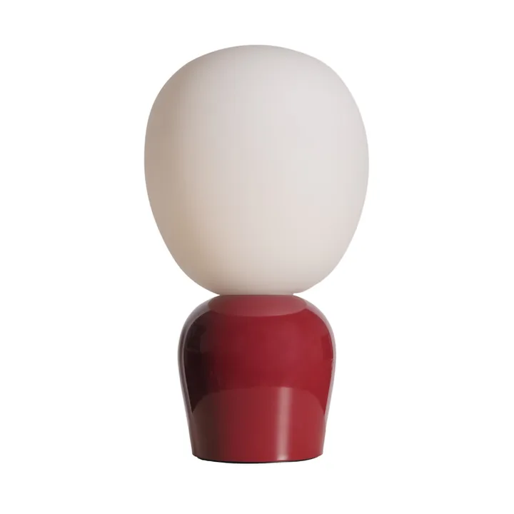 Buddy candeeiro de mesa em vidro opalino - Vermelho vinho - Belid