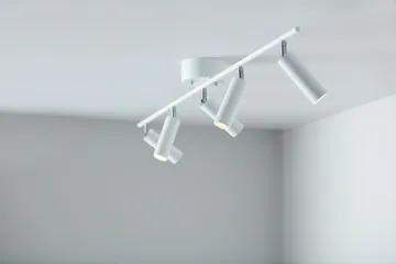 Candeeiro de 5 focos Cato Slim - Branco mate-LED - Belid