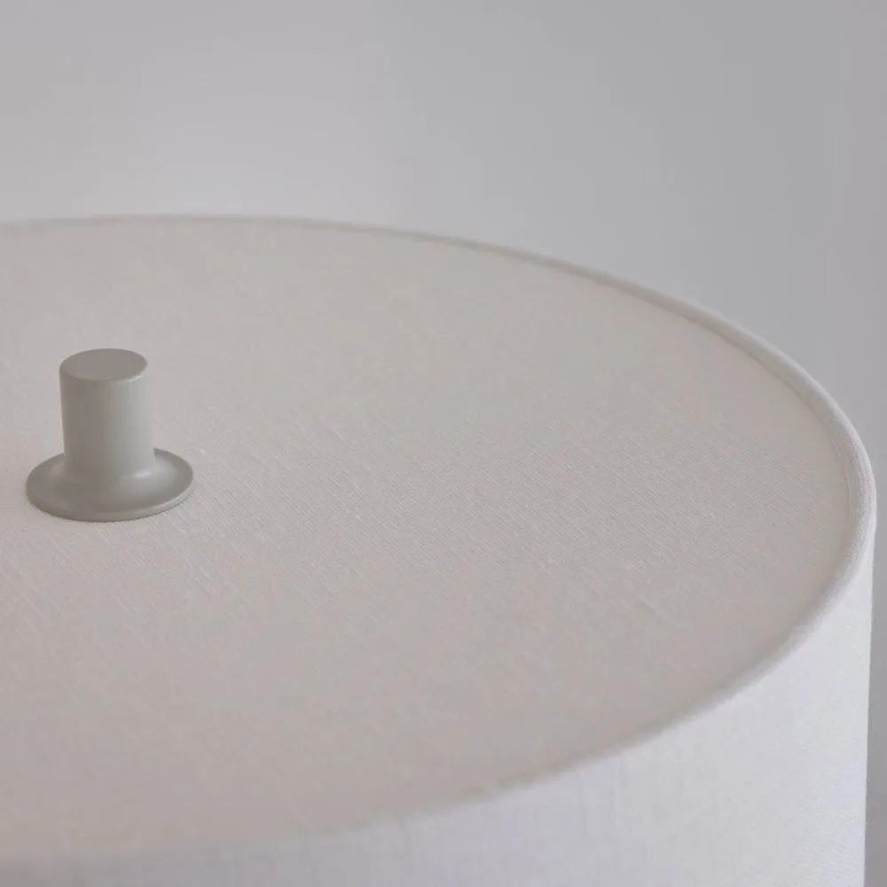 Candeeiro de mesa Soft, Linho branco-areia, Ø34x64 cm Belid