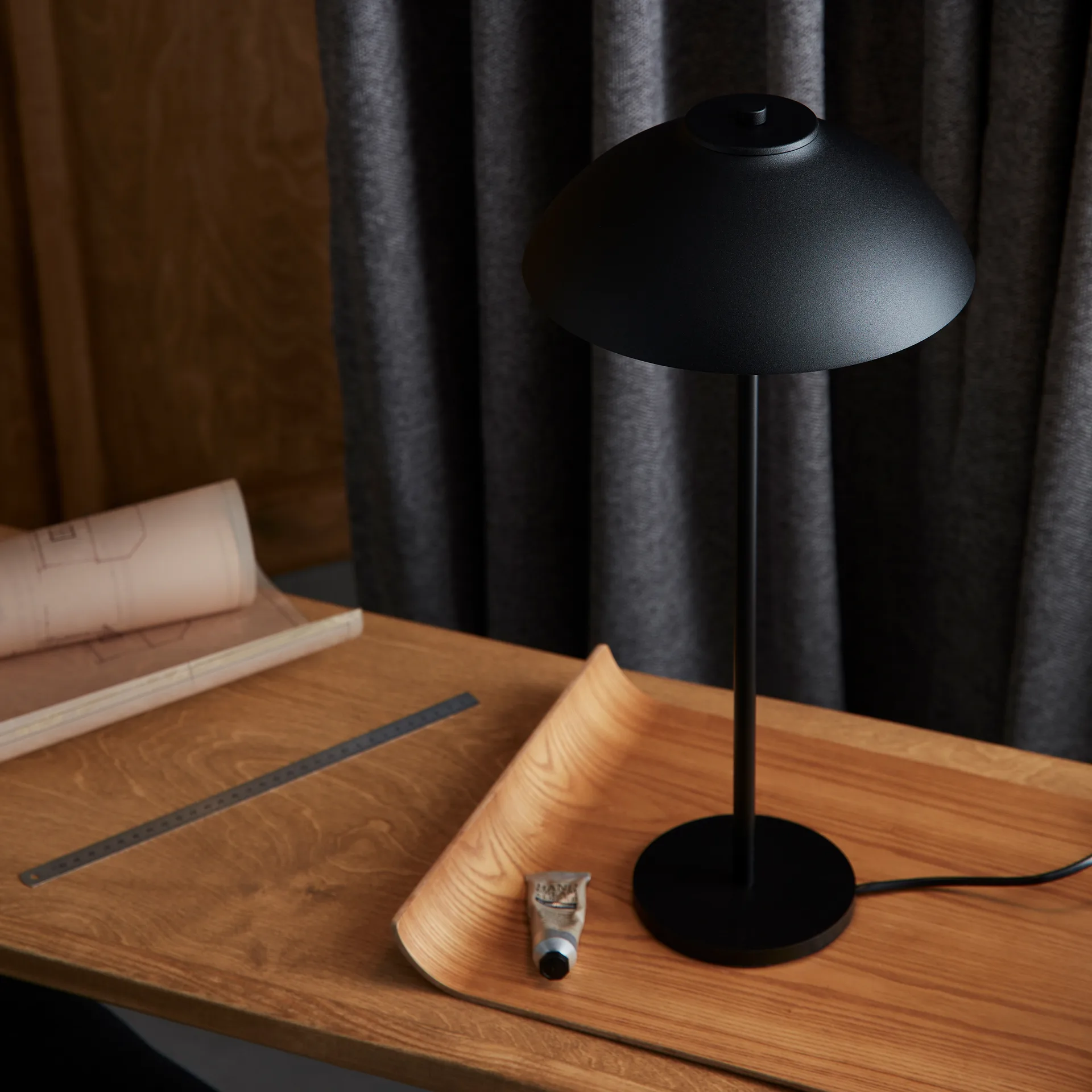  Candeeiro de mesa Vali 50 cm, preto Belid
