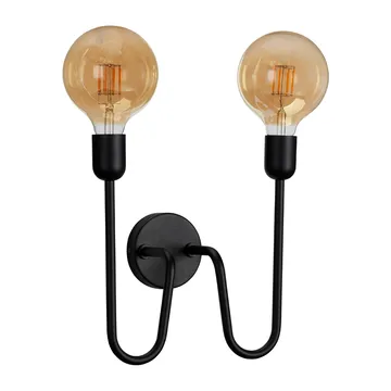 Candeeiro de parede com cabo e ficha Regal Duo - Preto - Belid