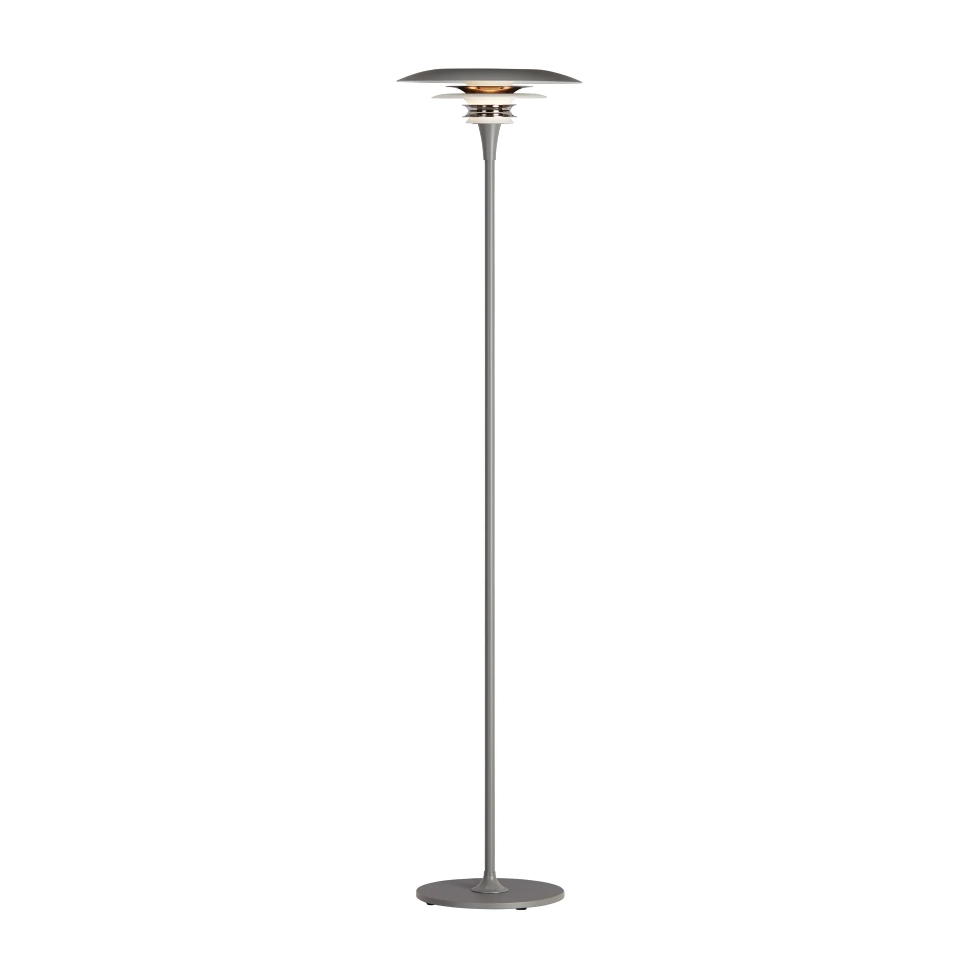 Candeeiro de pé Diablo Ø30 cm, cinza-preto liso Belid