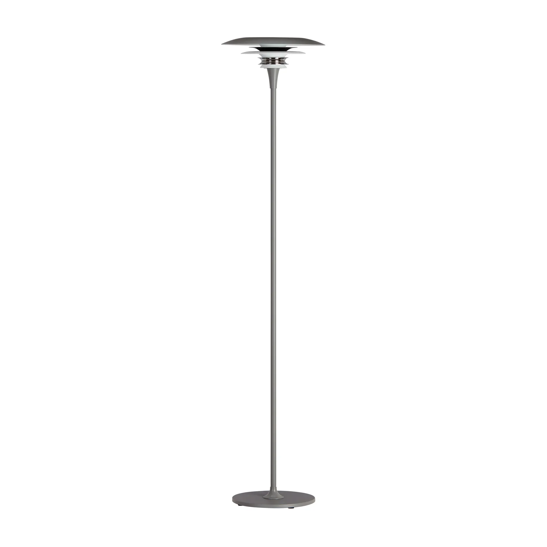 Candeeiro de pé Diablo Ø30 cm, cinza-preto liso Belid