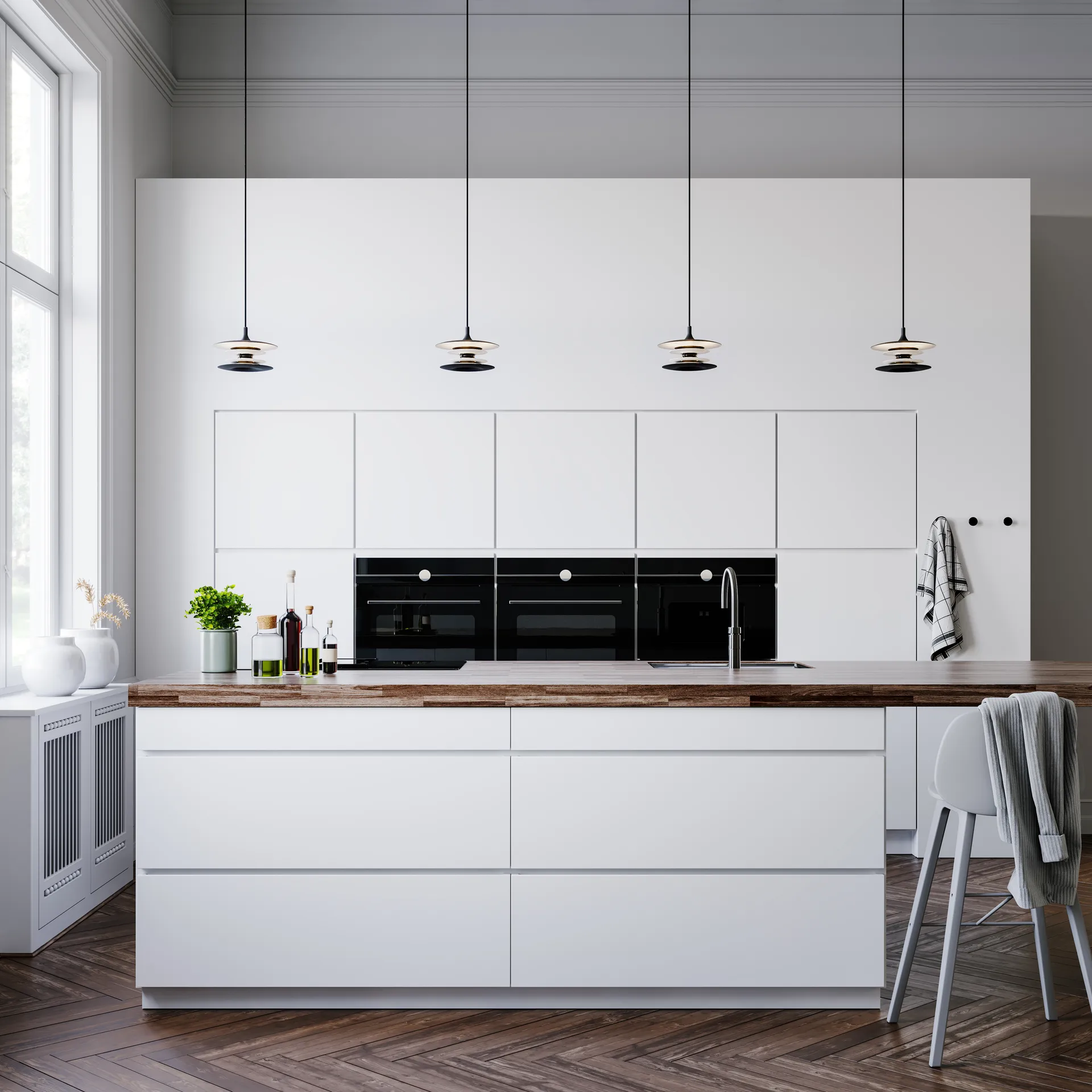 Candeeiro de teto Diablo Ø20 cm, Preto Belid