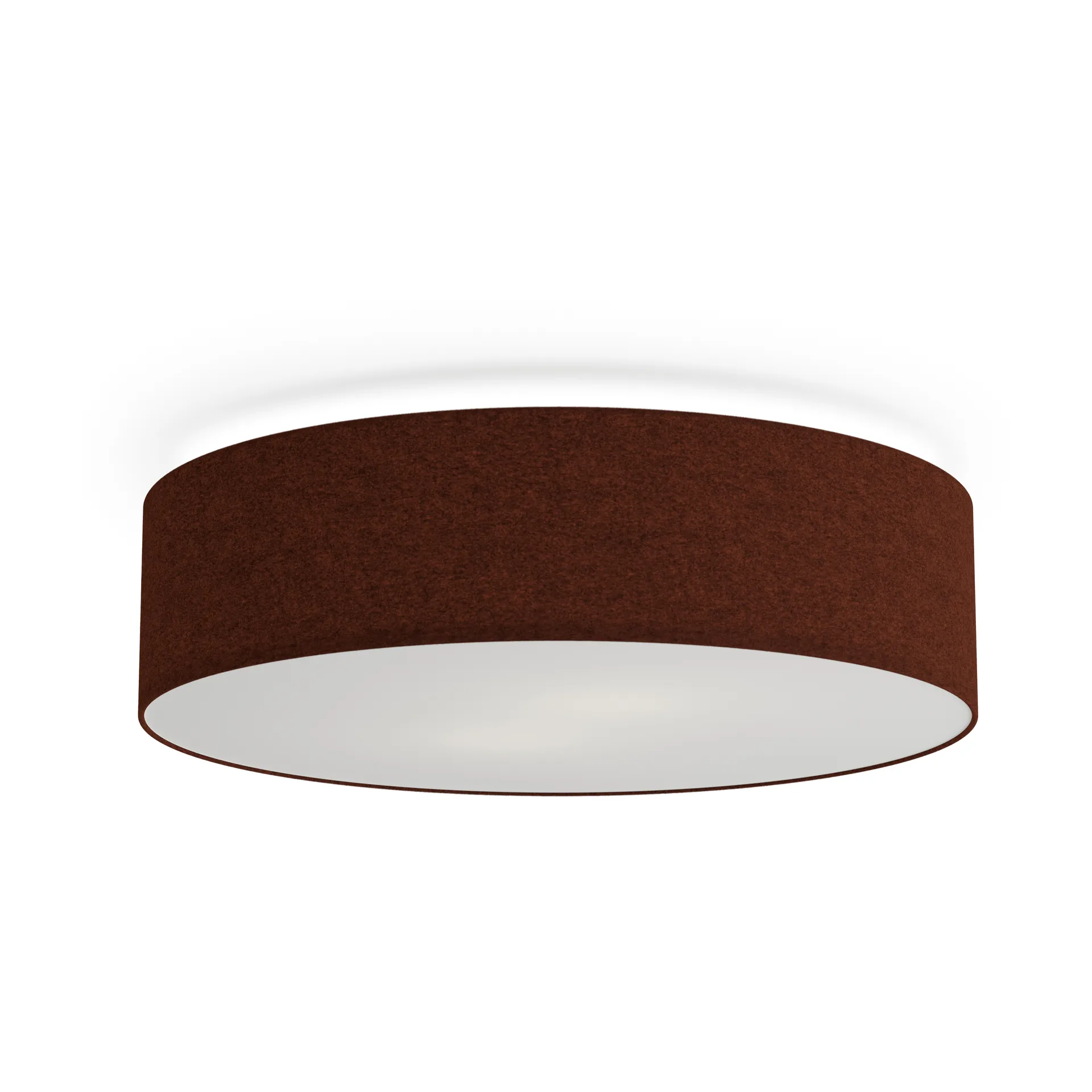 Candeeiro de teto Soft Ø44 cm, Lã vermelho ferrugem Belid