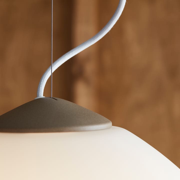 Candeeiro suspenso Ceres Ø40 cm, Areia-vidro opala Belid