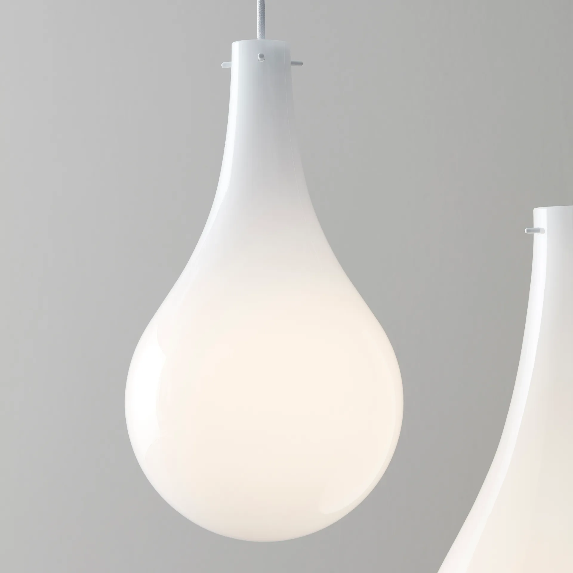 Candeeiro suspenso Cooper 23,5 cm, Branco Belid