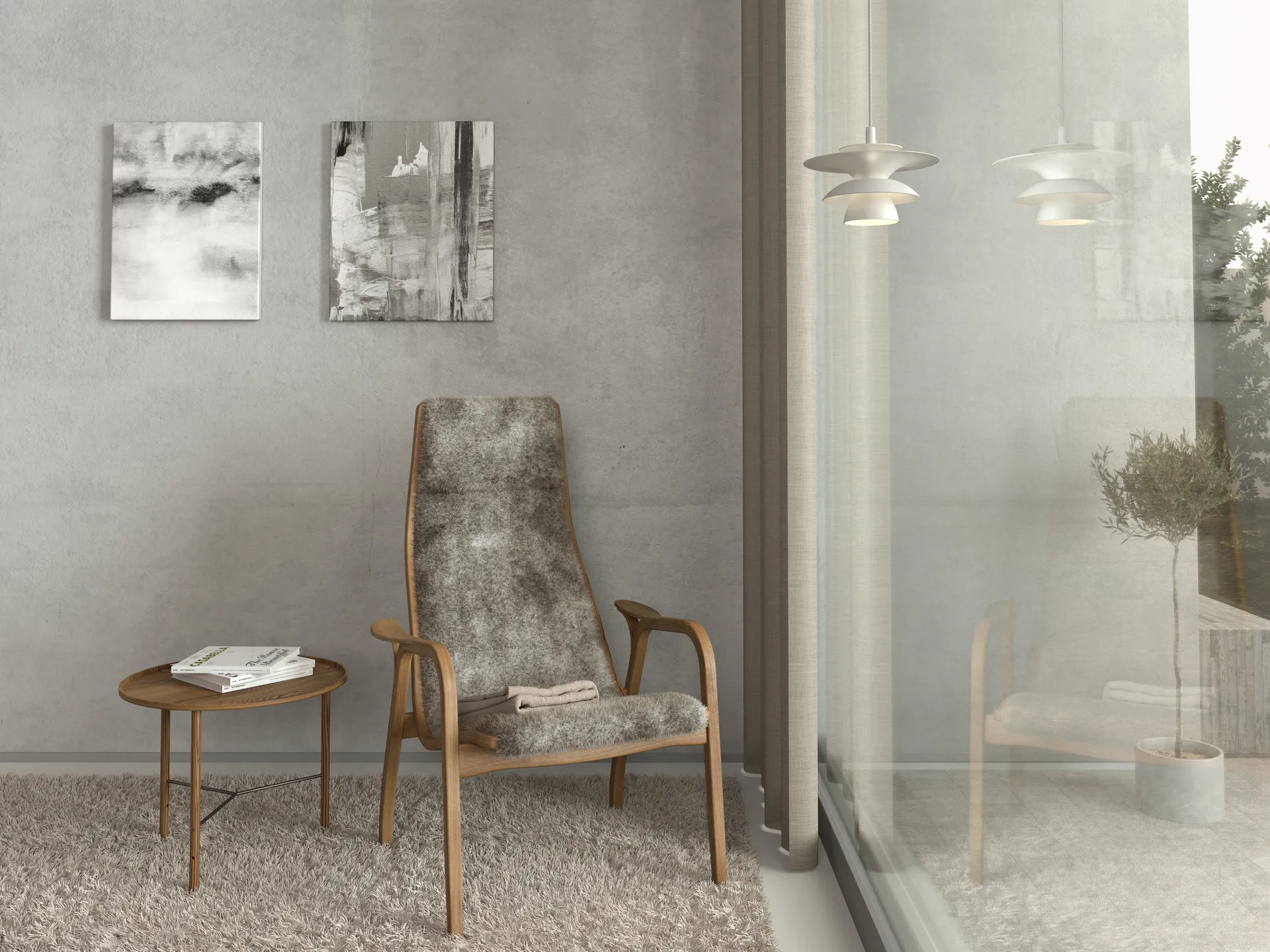 Candeeiro suspenso Picasso Ø18 cm, Branco mate Belid