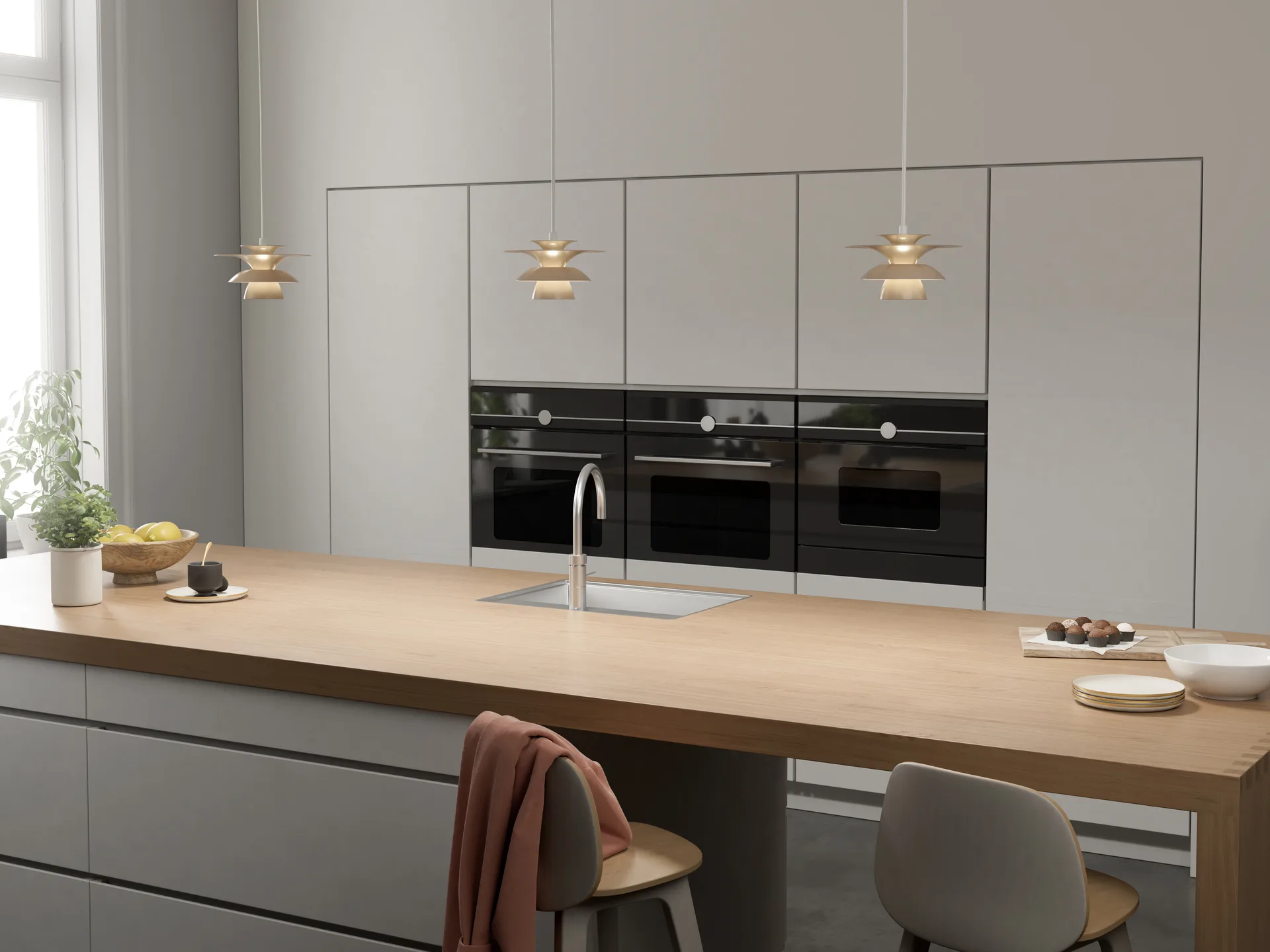 Candeeiro suspenso Picasso Ø18 cm, Nougat Belid