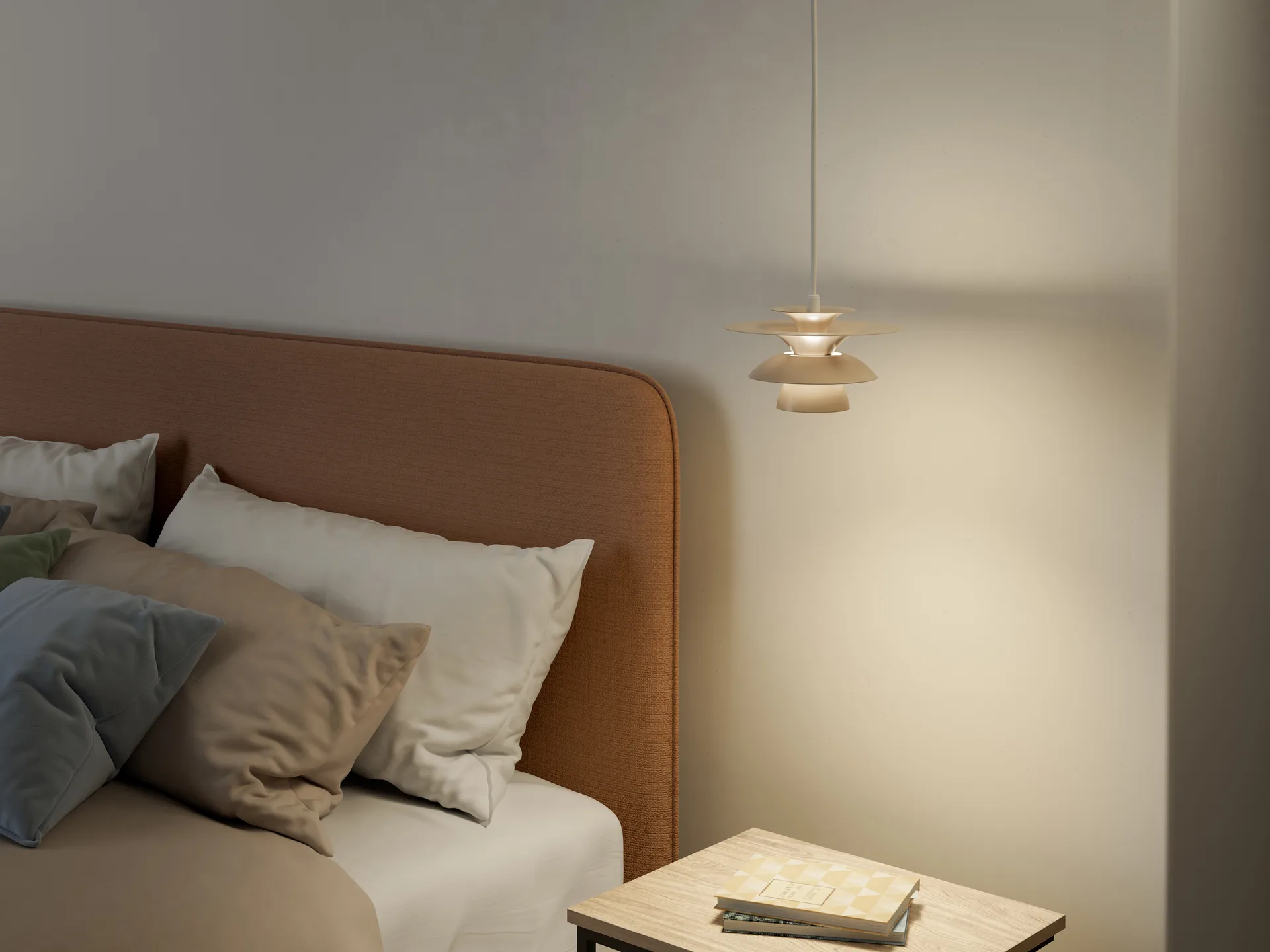 Candeeiro suspenso Picasso Ø18 cm, Nougat Belid