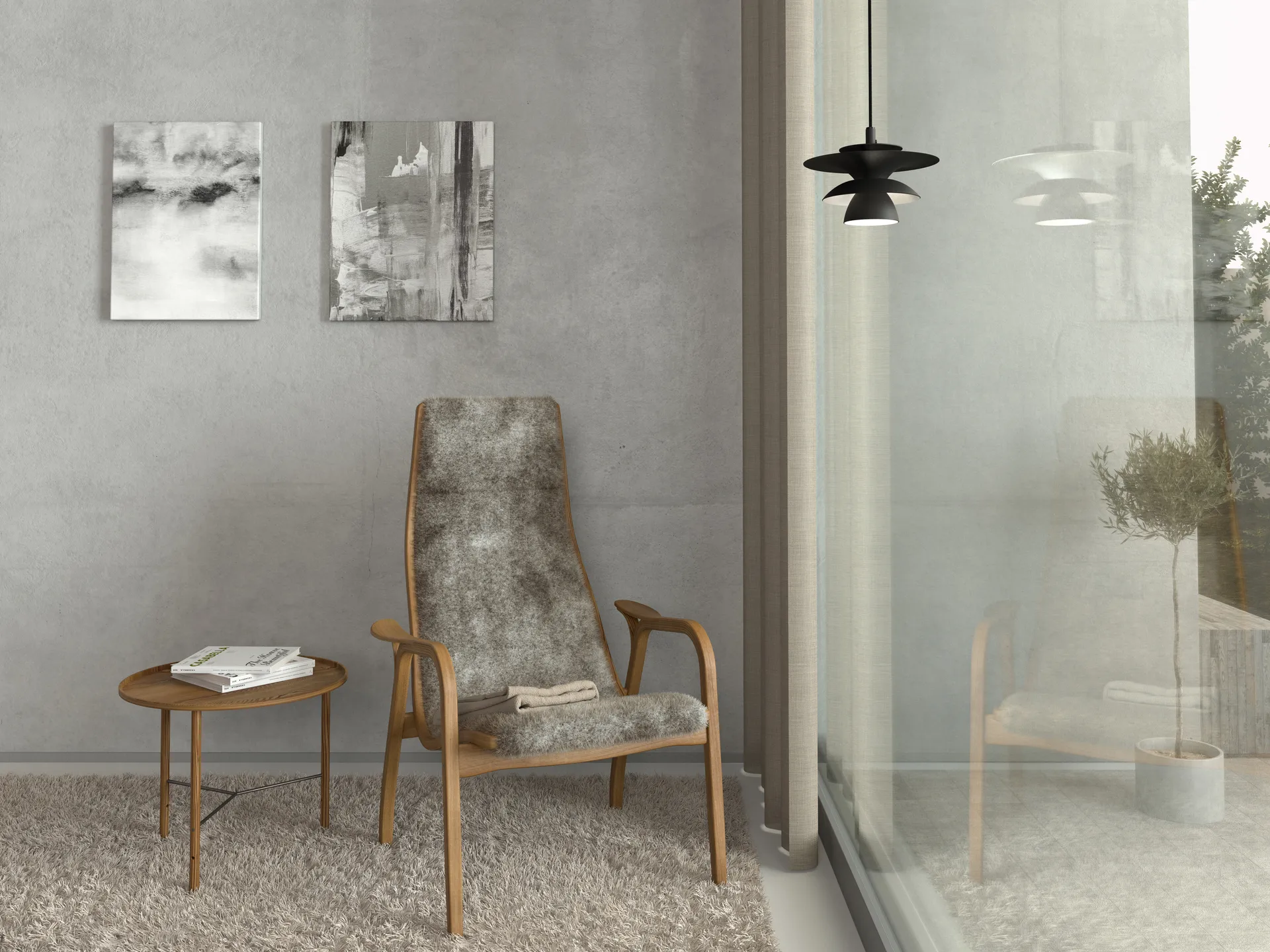 Candeeiro suspenso Picasso Ø18 cm, Preto mate Belid