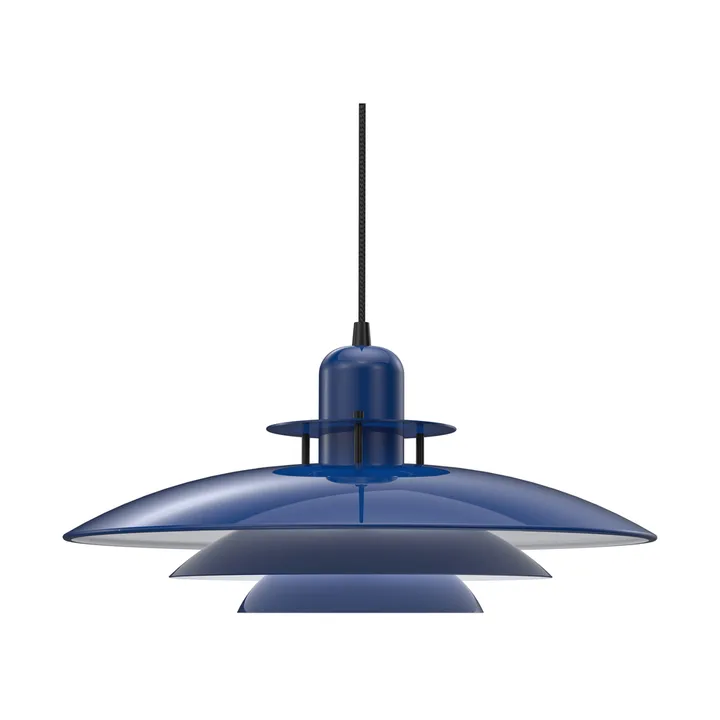 Candeeiro suspenso Primus Ø43 cm - Azul profundo-mate preto - Belid