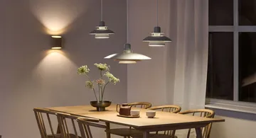 Candeeiro suspenso Primus Ø43 cm - branco cromado - Belid