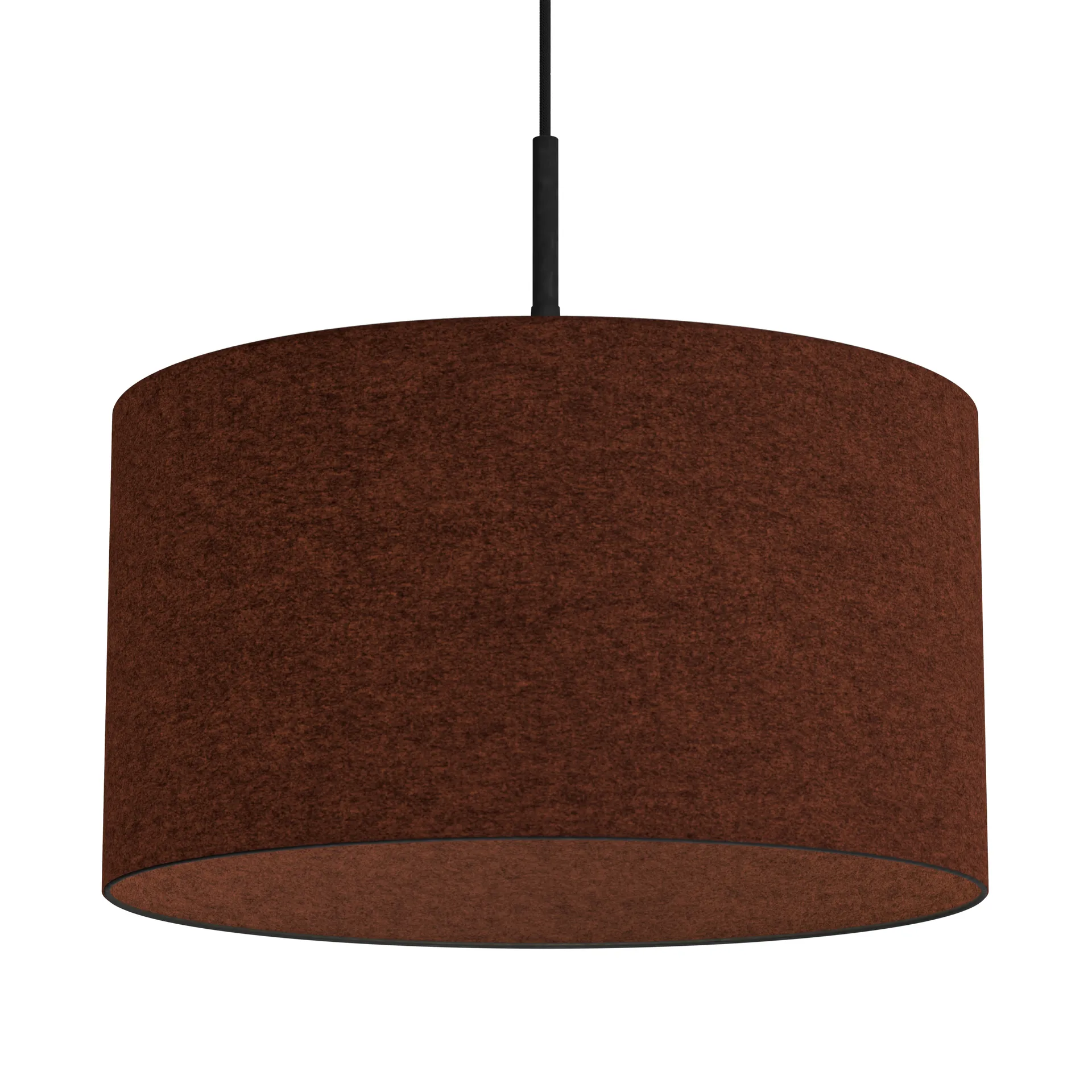 Candeeiro suspenso Soft Ø40 cm, Lã vermelho ferrugem Belid