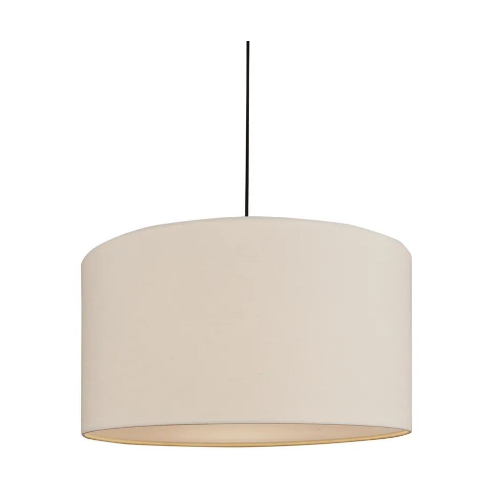 Candeeiro suspenso Soft Ø40 cm, Linho branco-metal bronze, Ø60 cm Belid