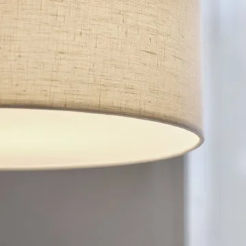 Candeeiro suspenso Soft Ø40 cm - Linho natural-bronze metálico, Ø44 cm - Belid