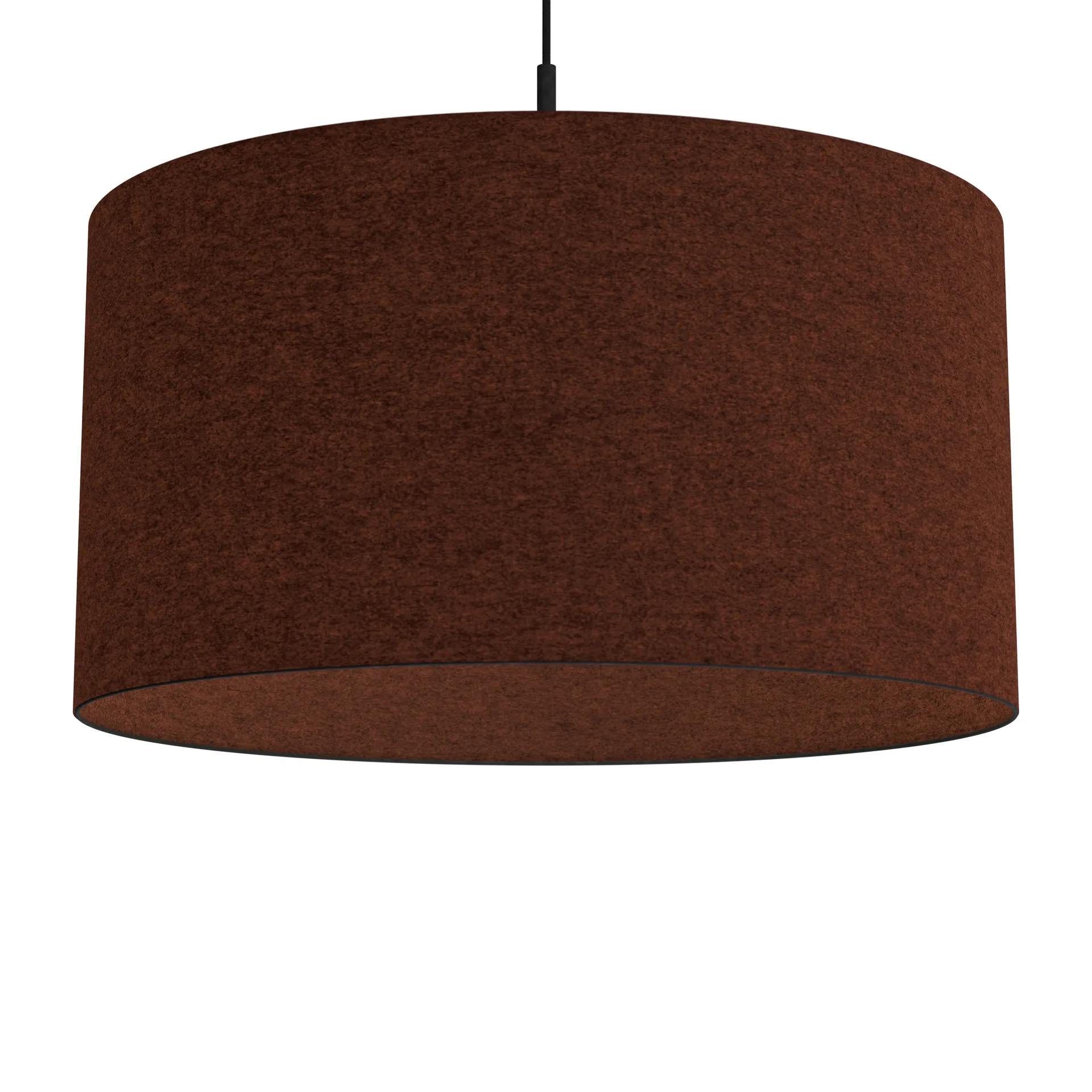 Candeeiro suspenso Soft Ø57 cm, Lã vermelho ferrugem Belid