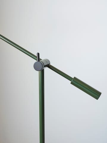 Cato candeeiro de pé 134 cm - Verde floresta brilhante-preto fosco - Belid
