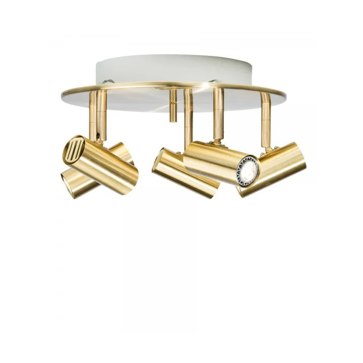 Cato foco de 5 luzes redondo Ø29 cm - Latão - Belid