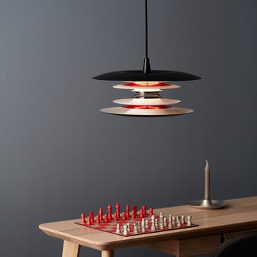 Diablo candeeiro de teto Ø50 cm - Preto mate-vermelho brilhante - Belid