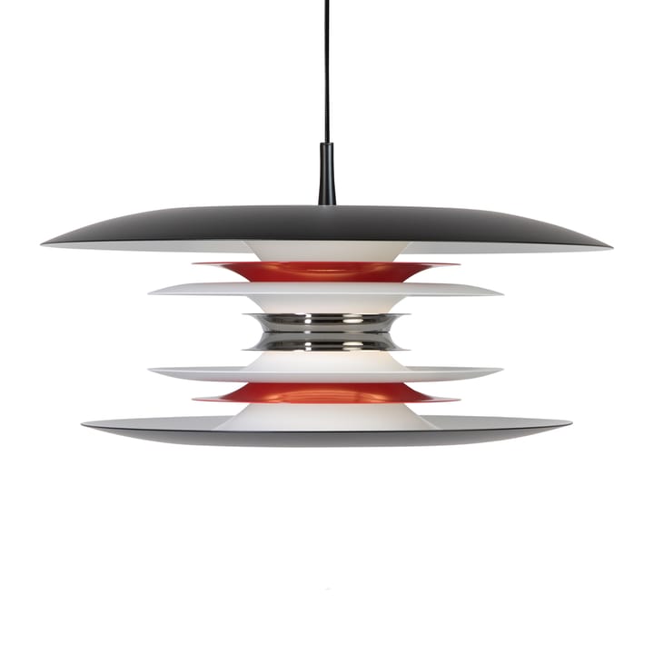 Diablo candeeiro de teto Ø50 cm, Preto mate-vermelho brilhante Belid