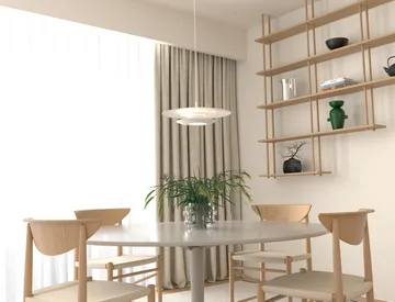 Eclipse candeeiro suspenso Ø 43cm - branco - Belid