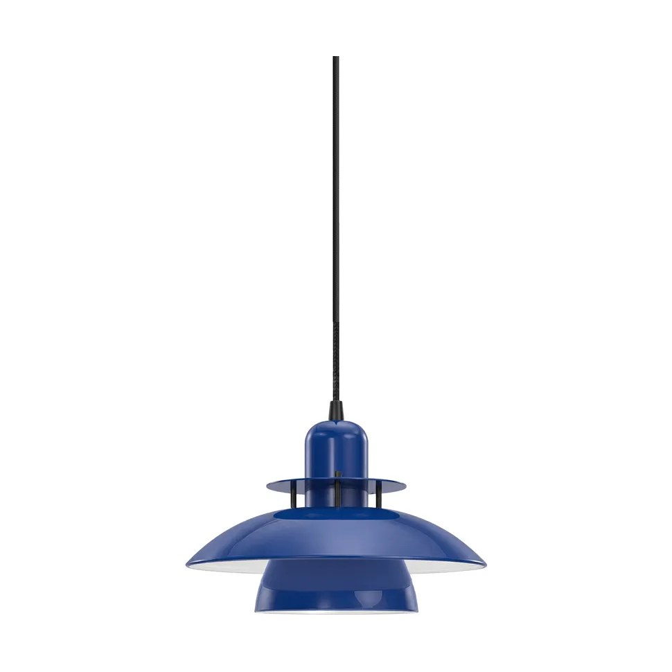 Pendente Primus IV Ø28 cm, Azul profundo-mate preto Belid