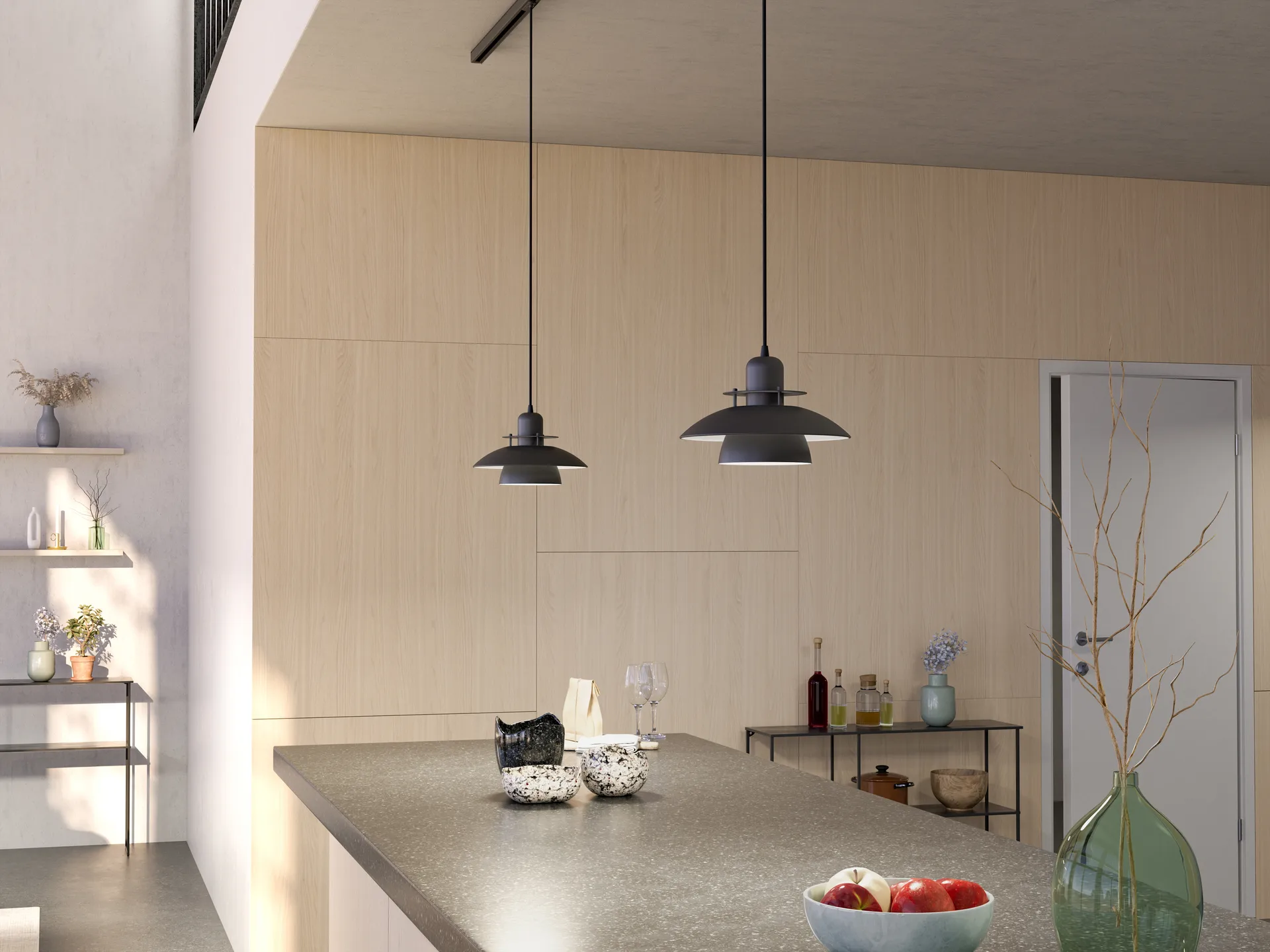 Pendente Primus IV Ø28 cm, Preto mate Belid