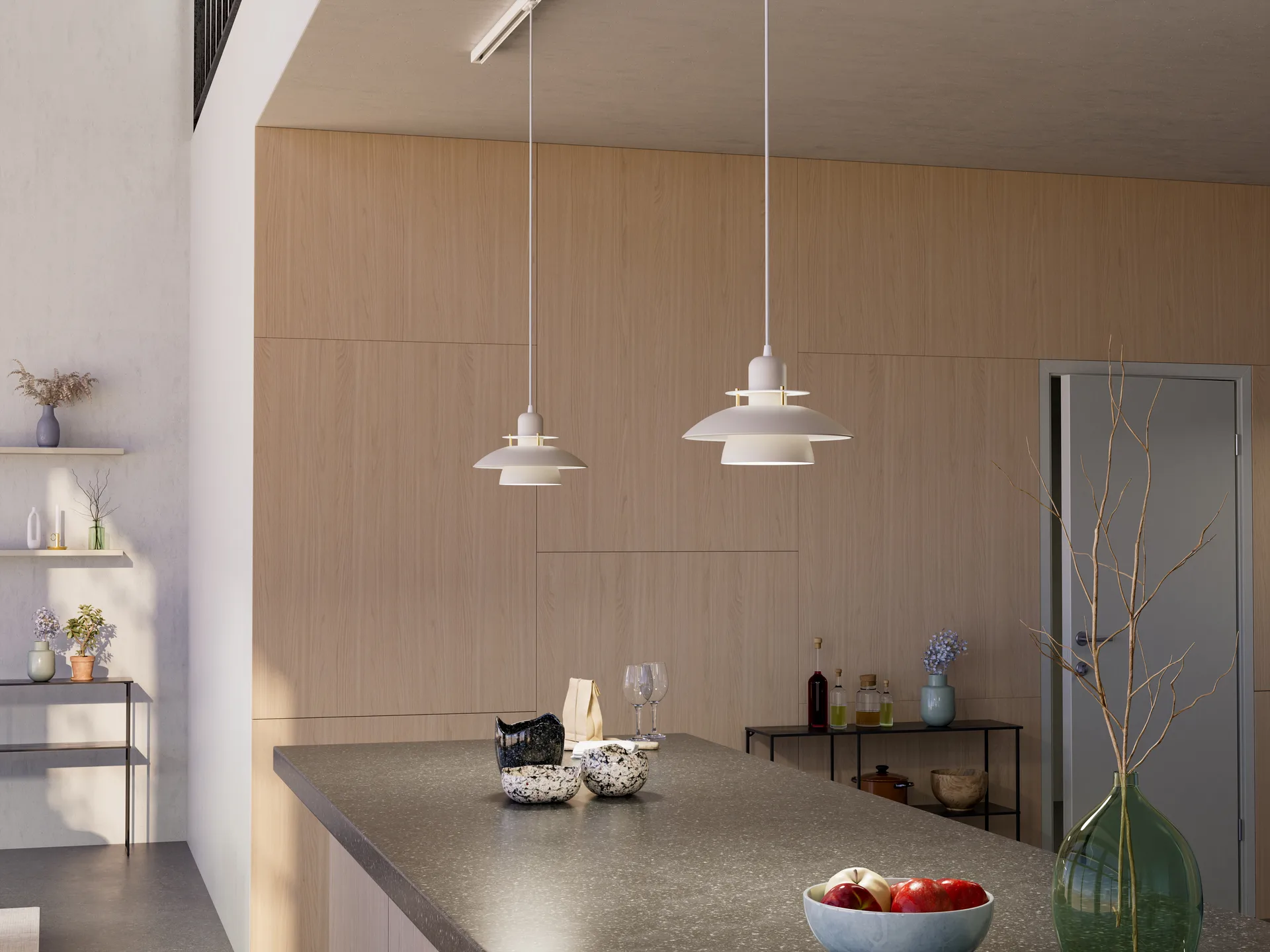 Pendente Primus IV Ø28 cm, Sand-latão Belid