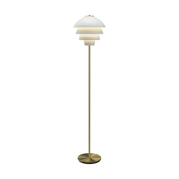 Valencia candeeiro de pé 150 cm - Branco fosco-latão - Belid
