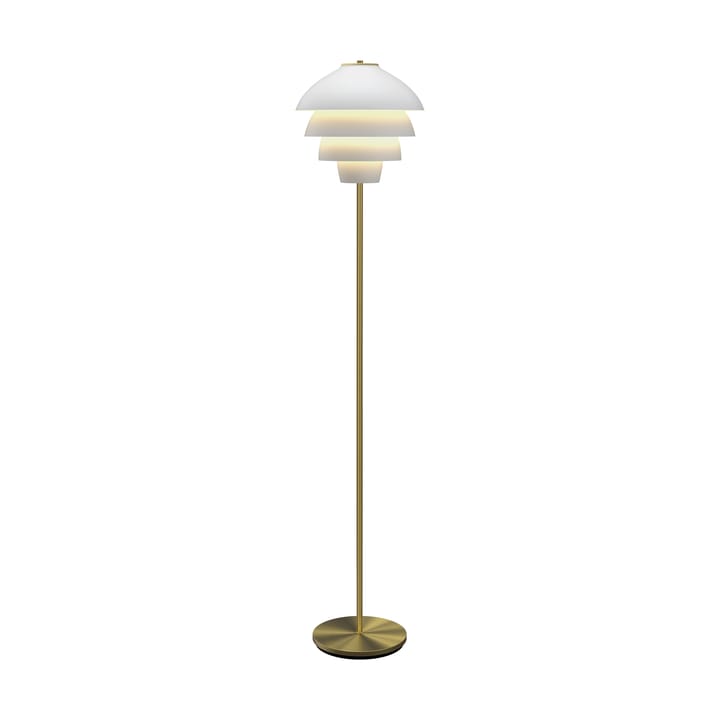 Valencia candeeiro de pé 150 cm, Branco fosco-latão Belid