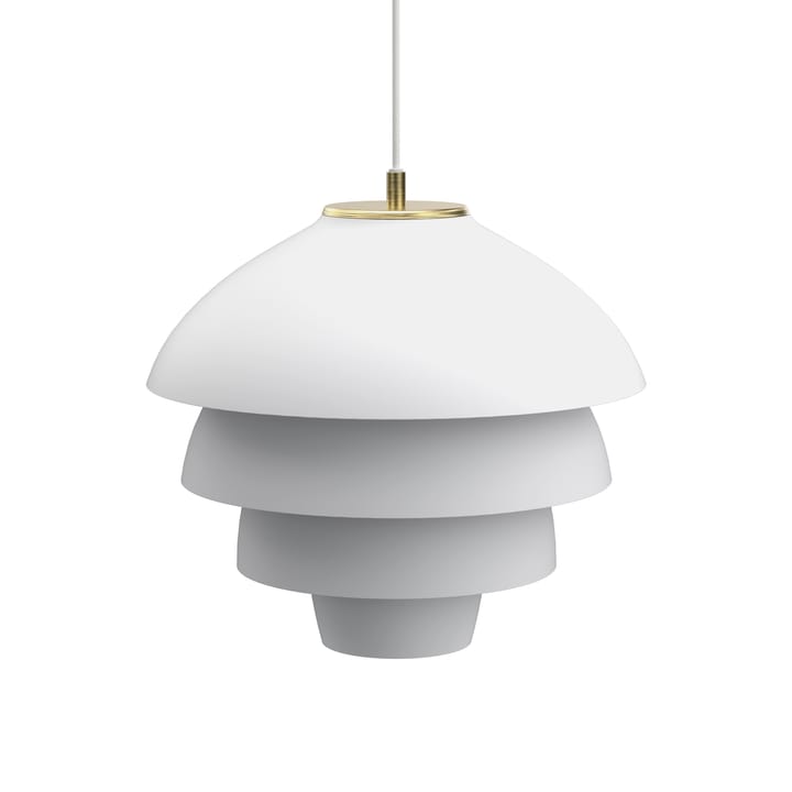 Valencia candeeiro pendente Ø42 cm - Branco fosco-latão - Belid