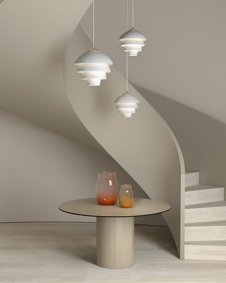 Valencia candeeiro pendente Ø42 cm, Branco fosco-latão Belid