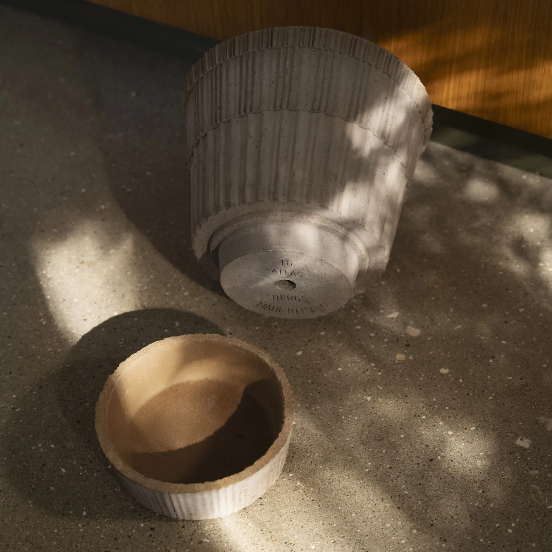 Atlas vaso cru, Cinza, Ø14 cm Bergs Potter