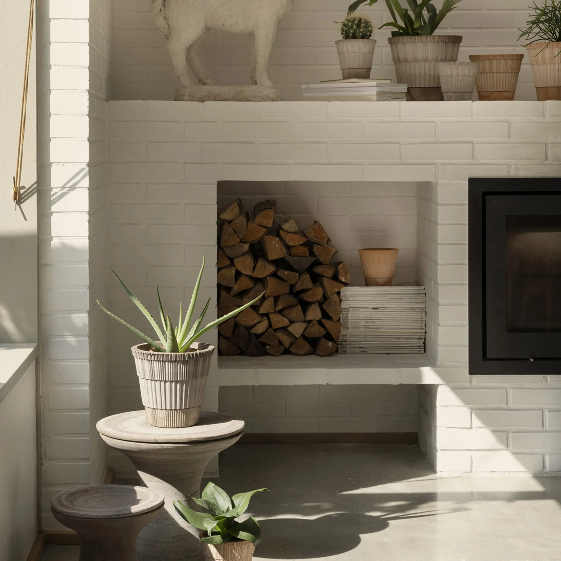 Atlas vaso cru, Cinza, Ø21 cm Bergs Potter