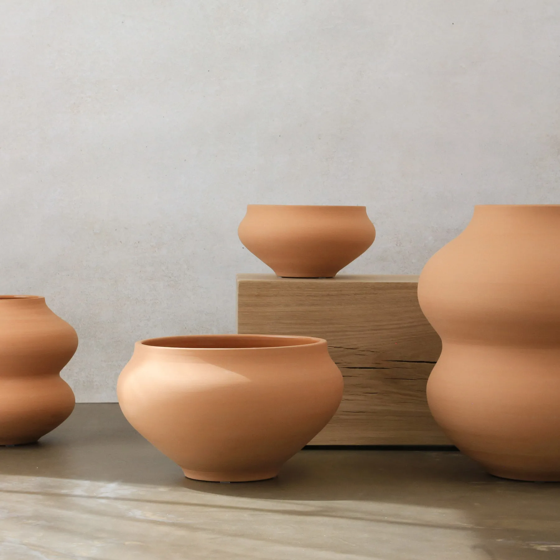 Belle vaso cru 26 cm, Rosa Bergs Potter