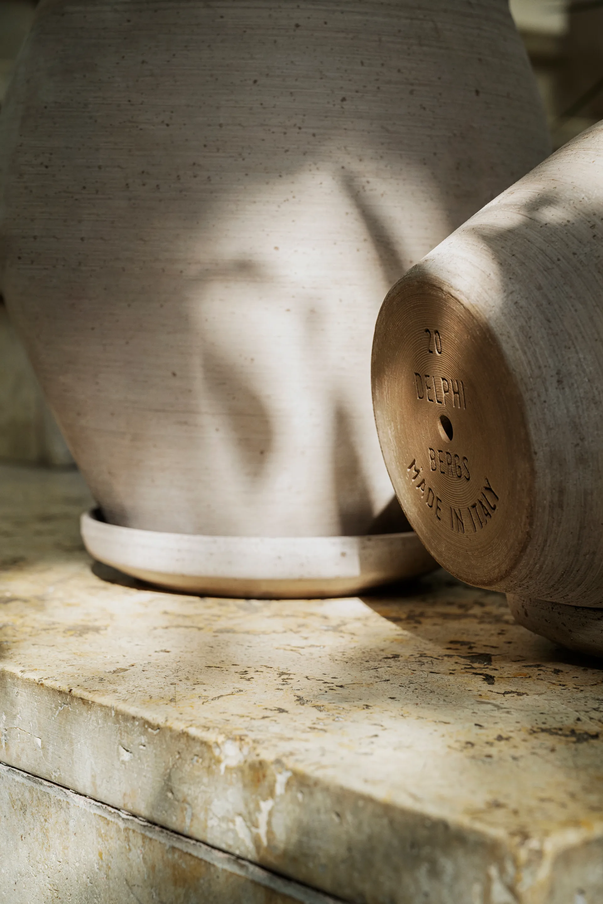 Delphi vaso com prato 2 peças, Cinzento, Ø20 cm Bergs Potter