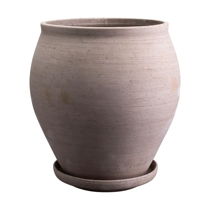 Delphi vaso com prato 2 peças - Cinzento, Ø26 cm - Bergs Potter