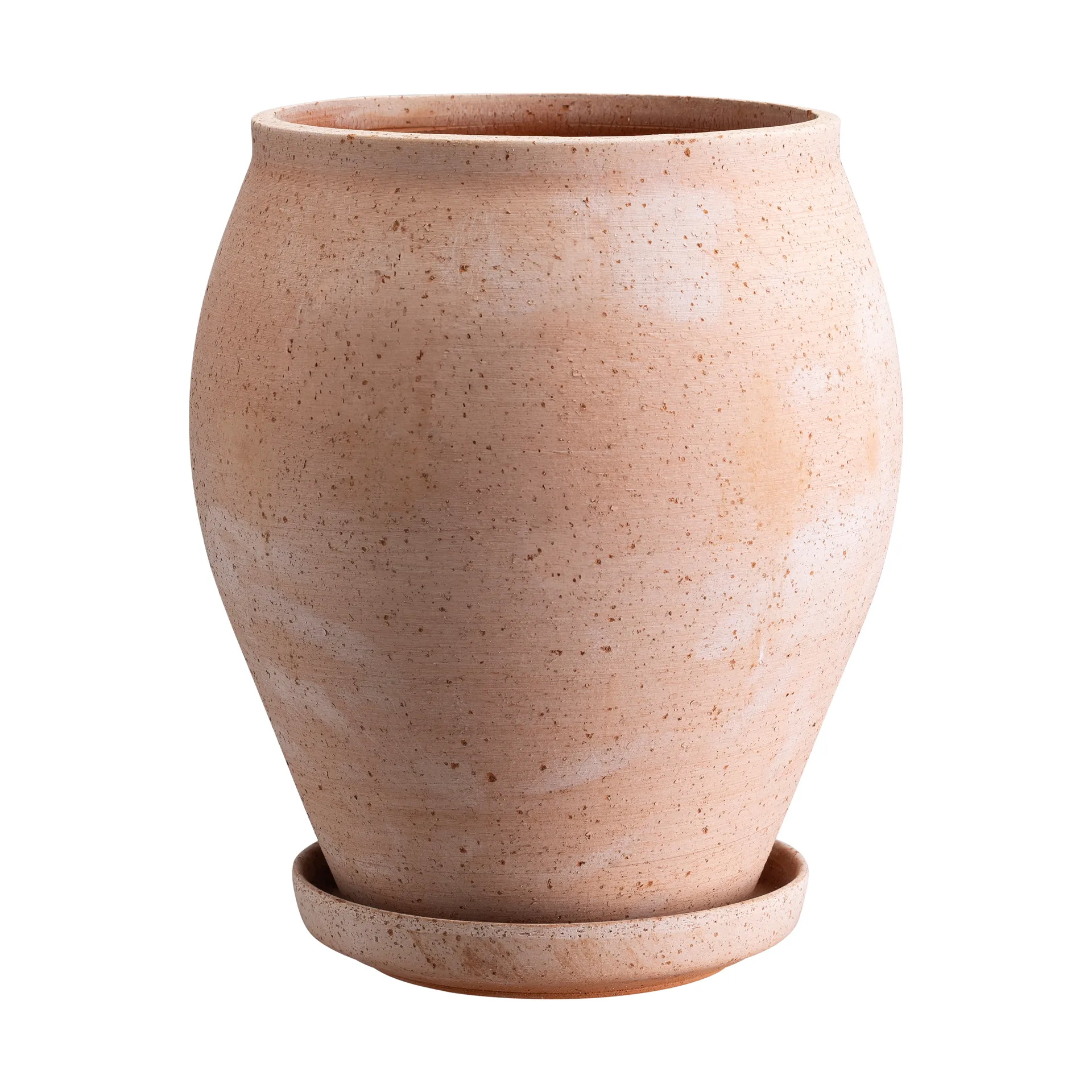 Delphi vaso com prato 2 peças, Rosa, Ø22 cm, alto Bergs Potter