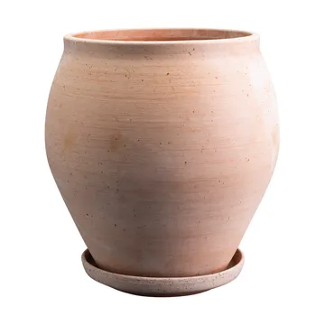 Delphi vaso com prato 2 peças - Rosa, Ø26 cm - Bergs Potter