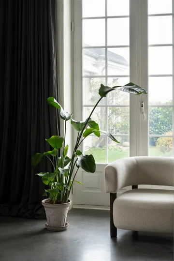 Fleur vaso com prato 2 peças - Cinzento, Ø25 cm - Bergs Potter