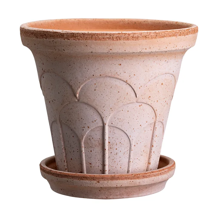 Fleur vaso com prato 2 peças - Rosa, Ø16 cm - Bergs Potter