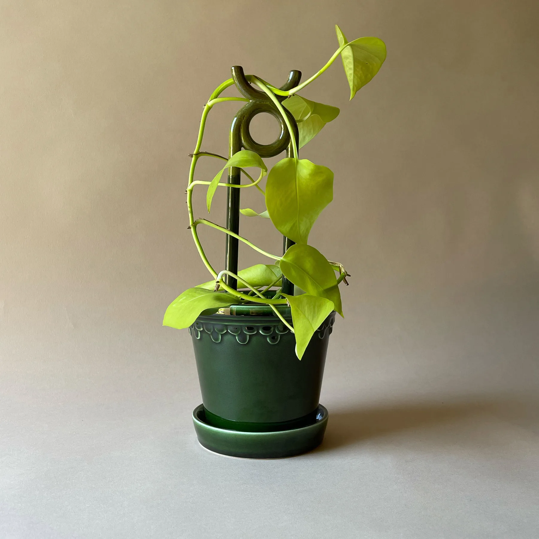 Folk Oni suporte para plantas, Verde musgo Bergs Potter