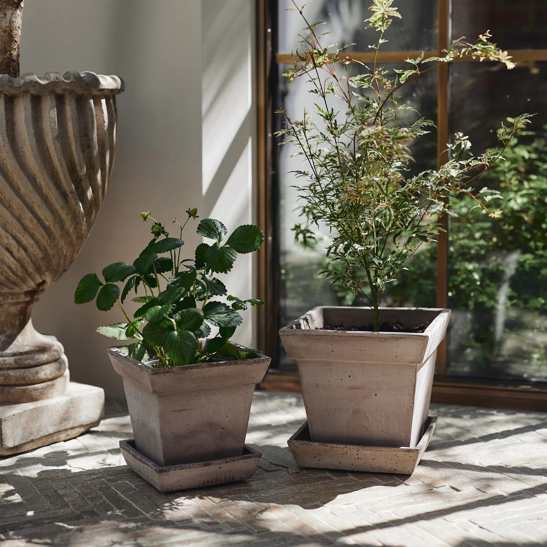 Gaia vaso cru, Cinza, Ø25 cm Bergs Potter