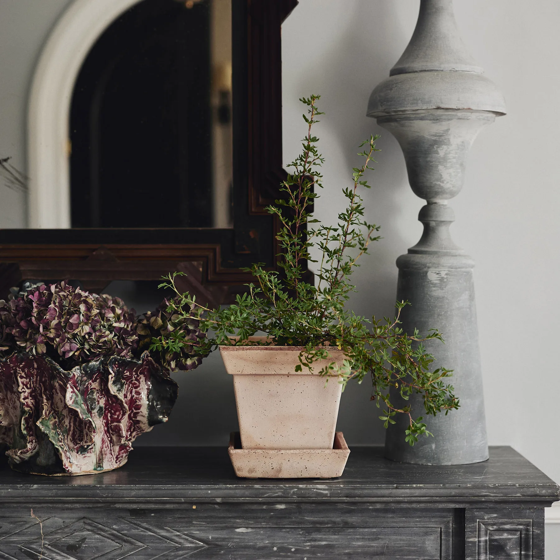 Gaia vaso cru, Rosa, Ø21 cm Bergs Potter