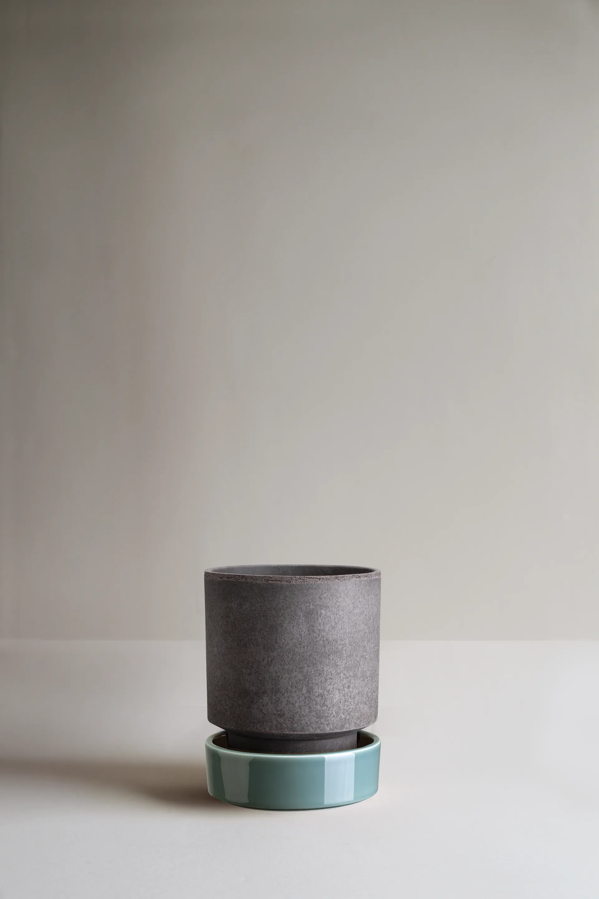 Hoff vaso, Ø14 cm, Raw Grey-Misty Blue Bergs Potter