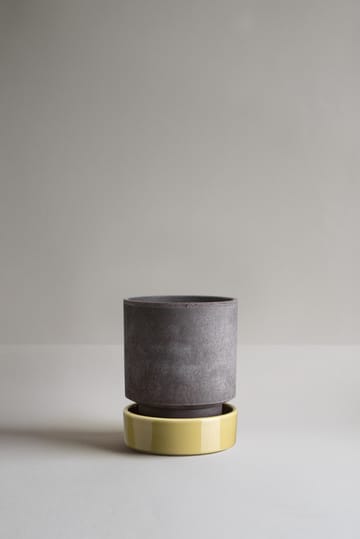 Hoff vaso - Ø14 cm, Raw Grey-Pale Yellow - Bergs Potter